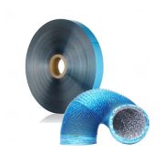 blue  flexible aluminum pet foil duct tape